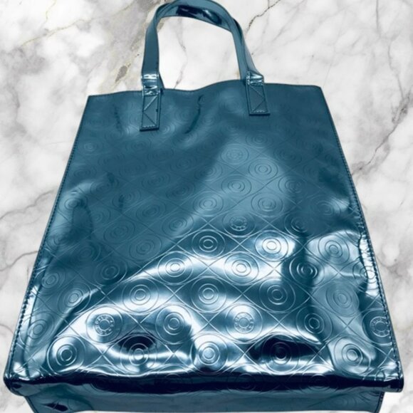 KENZO Metallic Blue Handbag Tote Bag NEW! - Picture 3 of 9